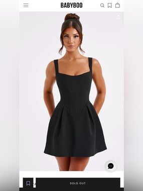 Babyboo Black Janiyah Mini Dress - XS